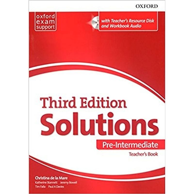 SOLUTIONS---PRE-INTERMEDIATE------TCH-S-w-CD-Rom-3rd-Ed