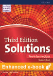 SOLUTIONS   PRE INTERMEDIATE -     STUDENT`S E-Book digital    3rd Ed
