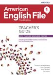 AMERICAN ENGLISH FILE 1 -    TEACHER´S GUIDE with Teacher Resource Center  **3rd Edition**