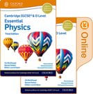 CAMBRIDGE IGCSE & O LEVEL ESSENTIAL PHYSICS: PRINT & ENHANCED ONLINE STUDENT BOOK PACK *3rd Edition*