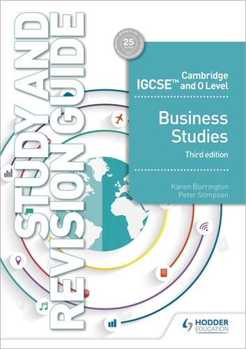 IGCSE BUSINESS STUDIES -STUDY & REVISION GUIDE  *3rd Edition