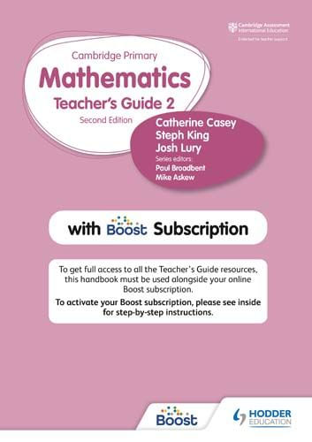 HODDER CAMBRIDGE PRIMARY MATHEMATICS  - STAGE 2- TCH`S WITH BOOST SUBS  *2nd Edition*