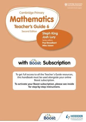 HODDER CAMBRIDGE PRIMARY MATHEMATICS  - STAGE 6 - TCH`S WITH BOOST SUBSCRIPTION  *2nd Edition*