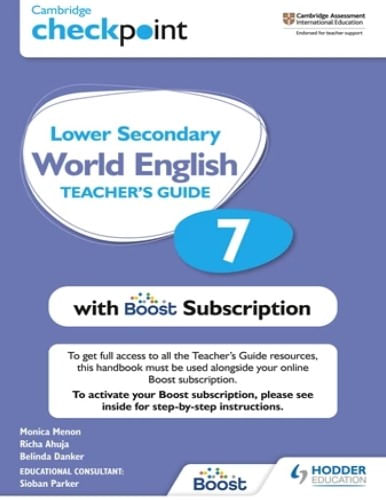 CAMBRIDGE CHECKPOINT LOWER SECONDARY WORLD ENGLISH 7 -TCH'S WITH BOOST SUBSCRIPTION