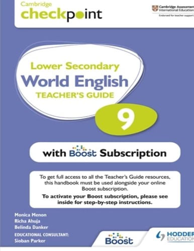 CAMBRIDGE CHECKPOINT LOWER SECONDARY WORLD ENGLISH 9 -TCH'S WITH BOOST SUBSCRIPTION