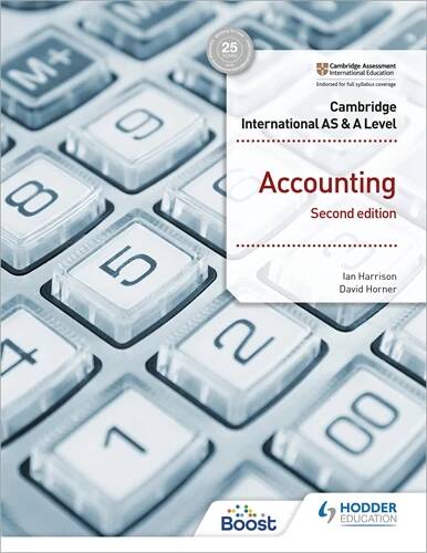 CAMBRIDGE INTERNATIONAL A/AS - ACCOUNTING *2nd Edition*