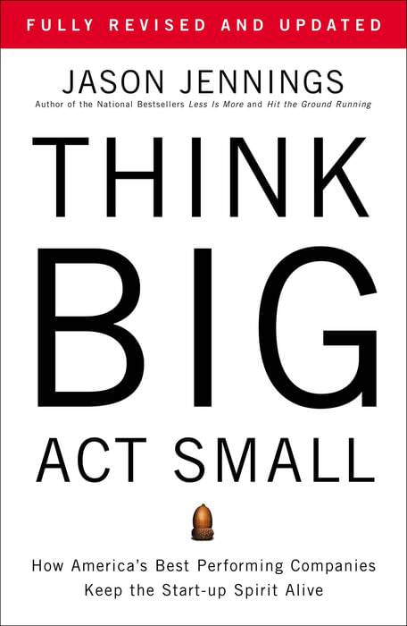 THINK BIG ACT SMALL - Penguin USA Hbck