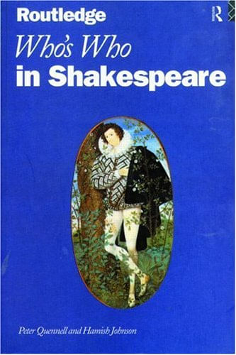 WHO S WHO IN SHAKESPEARE