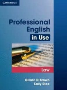 PROFESSIONAL ENGLISH IN USE With Answers (LAW)  #