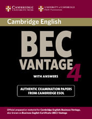 CAMBRIDGE BEC  VANTAGE 4 STUDENT`S WITH ANSWERS
