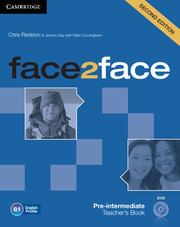FACE2FACE   PRE INTERMEDIATE- TEACHER`S with DVD  2nd Ed