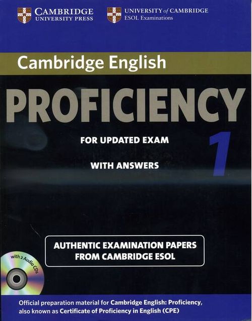 CAMBRIDGE ENGLISH PROFICIENCY 1  -ST w/Key & CD *2013*