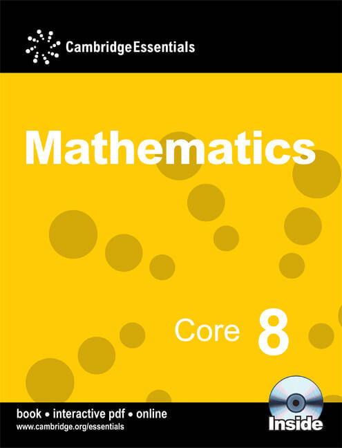 MATHEMATICS CORE 8 STD S w/ CD ROM - Cambridge Essentials