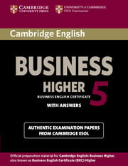 CAMBRIDGE ENGLISH BUSINESS 5 HIGHER - Student`s with Key