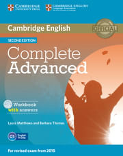COMPLETE ADVANCED -  WORKBOOK w/Key & Audio CD 2nd Edition #