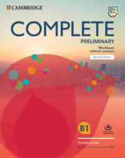 COMPLETE PRELIMINARY  -  Workbook with Audio Download For the Revised Exam from 2020 *2nd Ed*