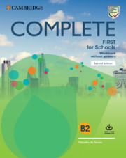 COMPLETE FIRST FOR SCHOOLS  -  Workbook w/Audio download *Rev2020