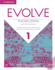 EVOLVE 1 - TEACHER`S BOOK with Test Generator