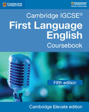 CAMBRIDGE IGCSE FIRST LANGUAGE ENGLISH -  Coursebook  5Ed  Cambridge Elevate Edition (2 Years)