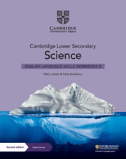 CAMBRIDGE LOWER SECONDARY  SCIENCE 8 -  English Language Skills Workbook with Dig Acc(1Year)