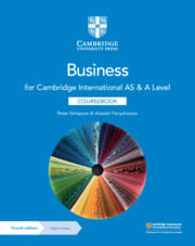 CAMBRIDGE INTERNATIONAL AS & A LEVEL  BUSINESS - Coursebook with Digital Access *4rth Edition*