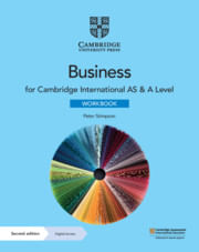 CAMBRIDGE INTERNATIONAL AS & A LEVEL  BUSINESS - Workbook with Digital Access *4rth Edition*