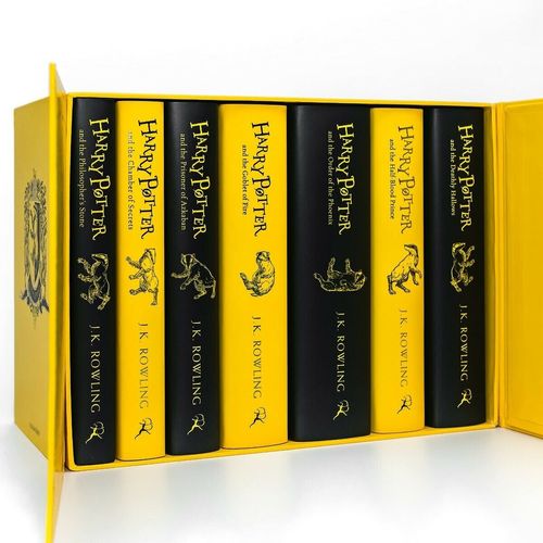 HARRY POTTER -  Complete Hardback Box Set (x7) Hufflepuff House Edition