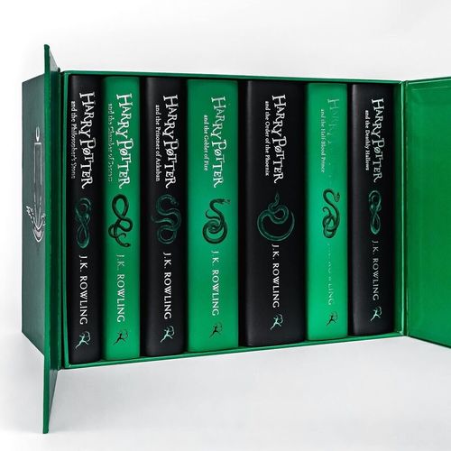HARRY POTTER -  Complete Hardback Box Set (x7) Slytherin House Edition