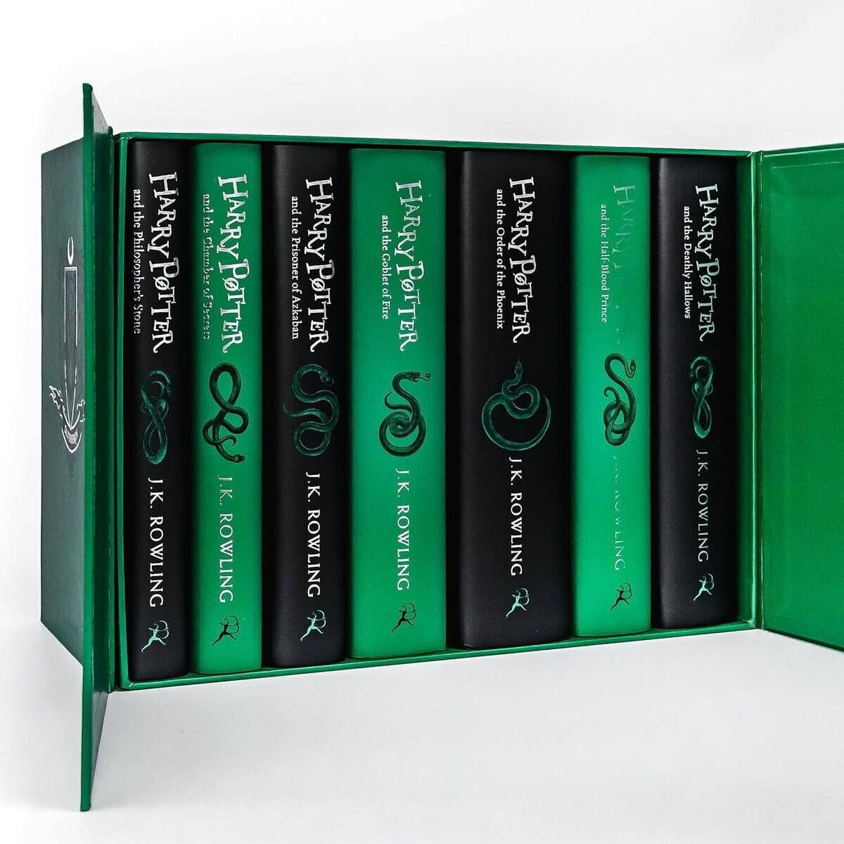 HARRY POTTER - Complete Hardback Box Set (x7) Slytherin House