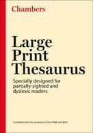 CHAMBERS LARGE PRINT THESAURUS
