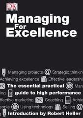 MANAGING FOR EXCELLENCE - Hbck  **New Edition**