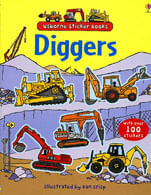 DIGGERS - Usborne Sticker Books