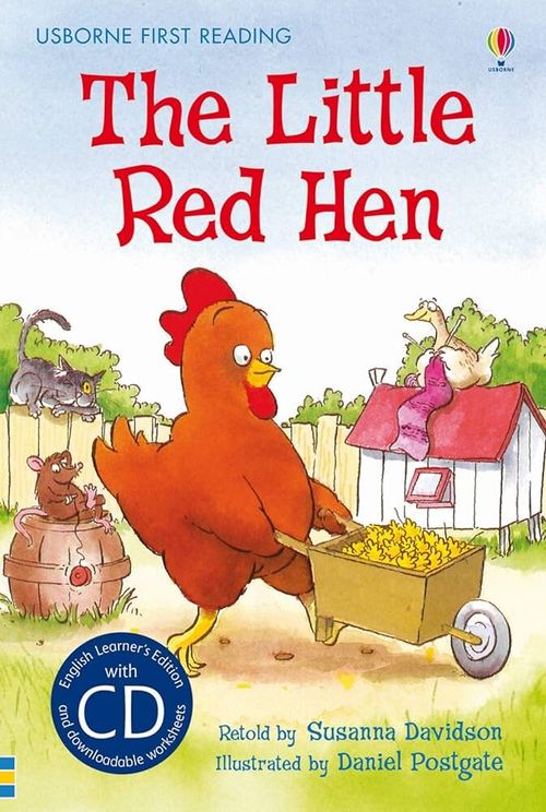 LITTLE RED HEN,THE - Usborne First Reading Pink with CD *Out of Print*
