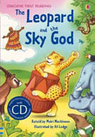 LEOPARD-AND-THE-SKY-GODTHE---Usborne-First-Read-Pink-w-CD