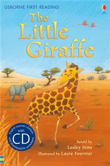 LITTLE-GIRAFFETHE---Usborne-First-Reading-Mauve-with-CD--Out-of-Print-