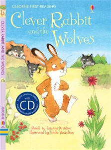 CLEVER RABBIT AND THE WOLVES -Usborne First Read Mauve w/CD