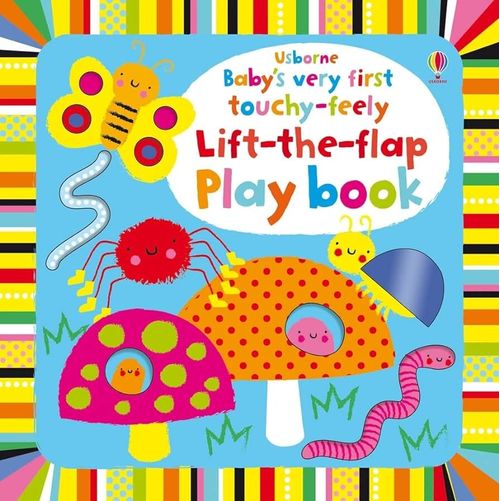 BABY`S VERY FIRST TOUCHY-FEELY PEEK-A-BOO PLAYBOOK - Usborne