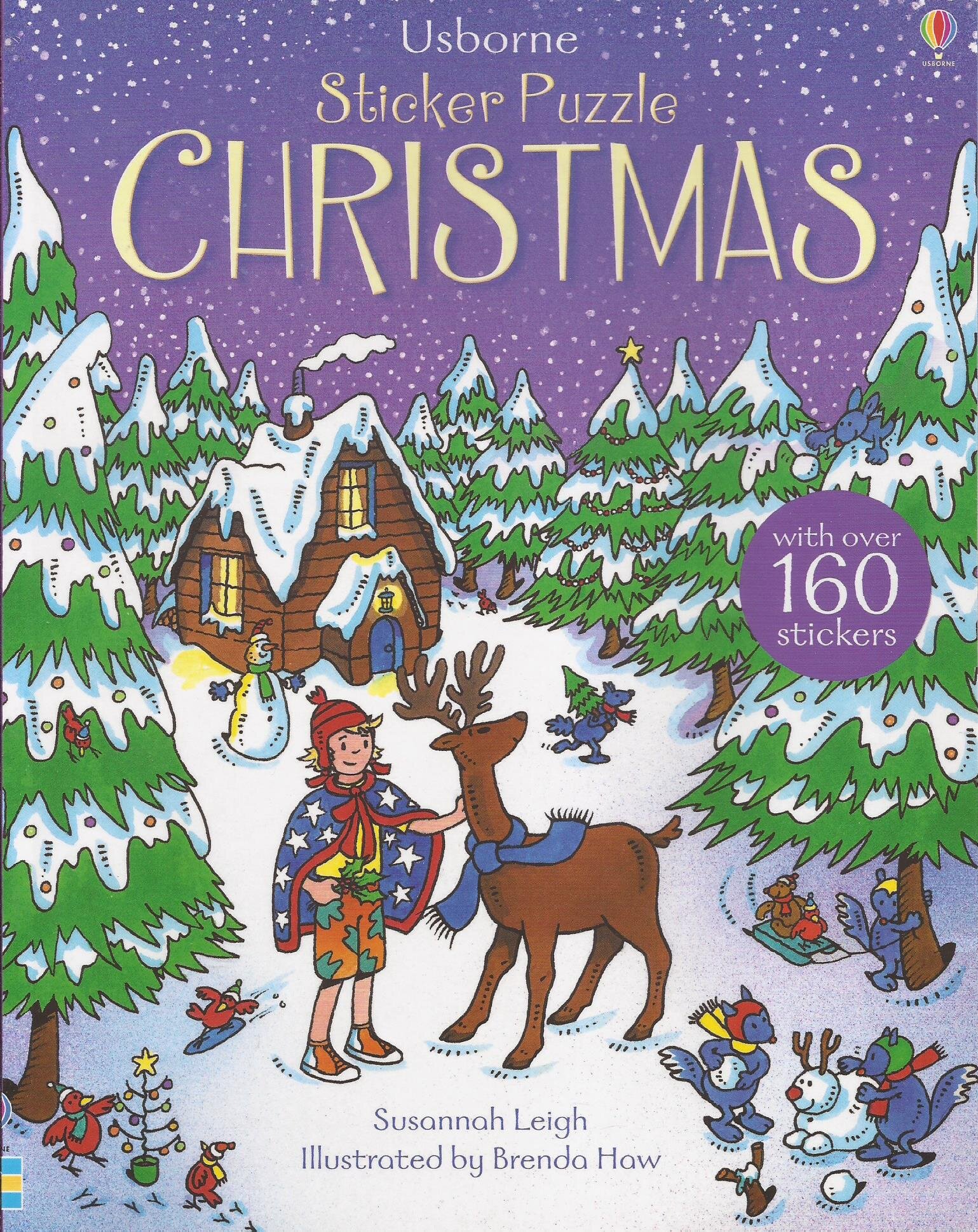 STICKER PUZZLE CHRISTMAS - Usborne *Out of Print* - Kel Ediciones