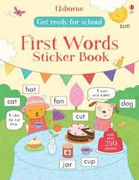 FIRST WORDS STICKER BOOK - Usborne Get ready for School