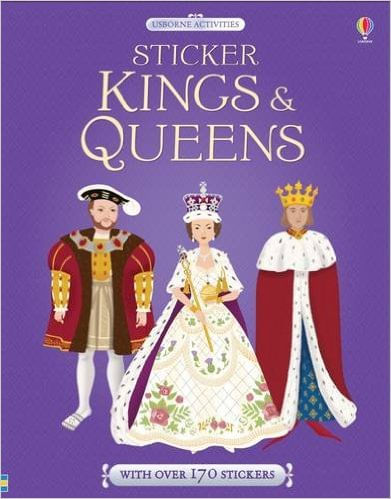 KINGS AND QUEENS - Usborne Sticker Dressing  **New Edition**
