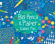 BIG PENCIL AND PAPER GAMES PAD - Usborne