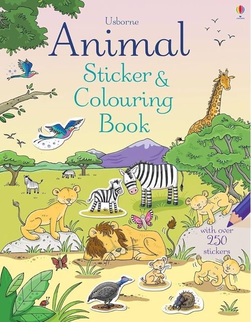 ANIMAL - Usborne Sticker & Colouring Book *OSI*