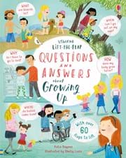 QUESTIONS AND ANSWERS ABOUT GROWING UP-Usborne Lift-the-Flap