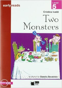 TWO MONSTERS with Audio CD - Black Cat Earlyreads Lev 5 *N/E