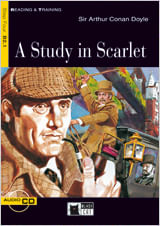 STUDY IN SCARLET, A with CD - Black Cat Reading and Training