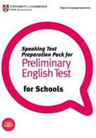 SPEAKING TEST PREPARATION PACK FOR PET FOR SCHOOLS w/DVD #