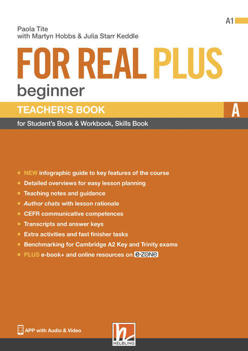 FOR REAL PLUS BEGINNER - TCH'S Split A. incluiding Test Book
