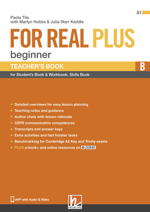 FOR REAL PLUS BEGINNER - TCH'S Split B. incluiding Test Book