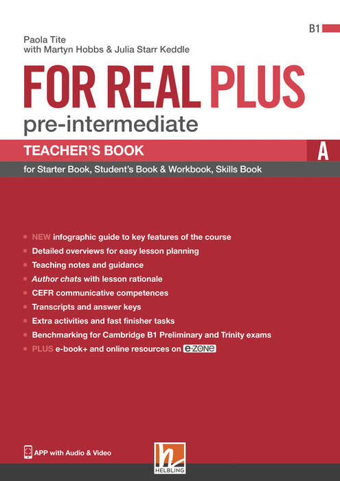 FOR REAL PLUS PRE-INTERMEDIATE - TCH'S Split A + Test Book