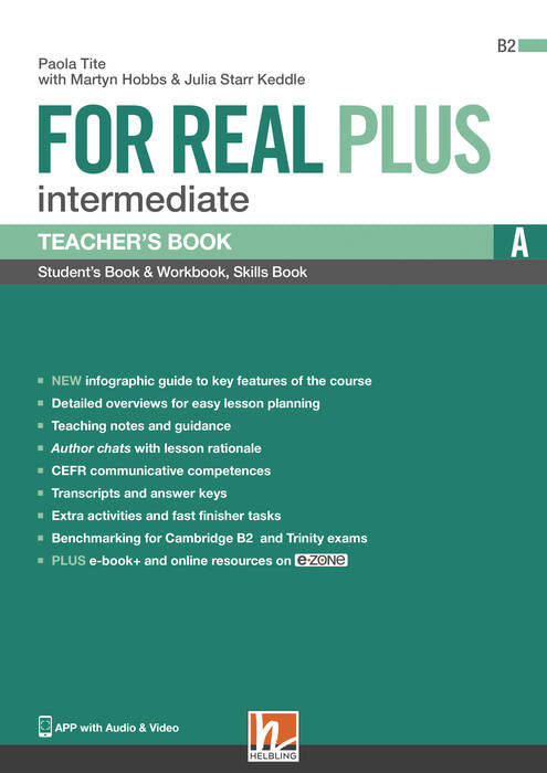 FOR REAL PLUS_ INTERMEDIATE -TCH'S Split A + Test Book
